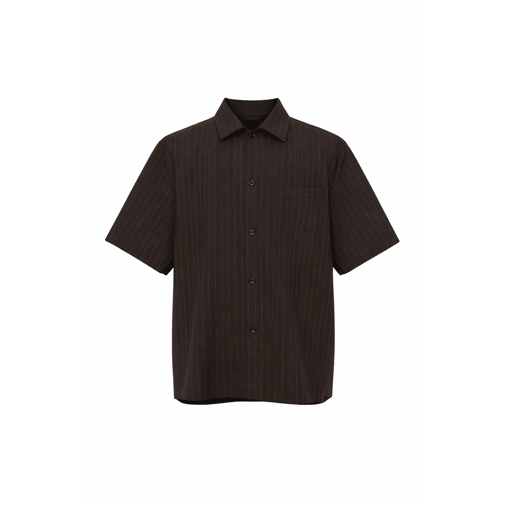 Relaxed Pinstripe Suiting Shirt